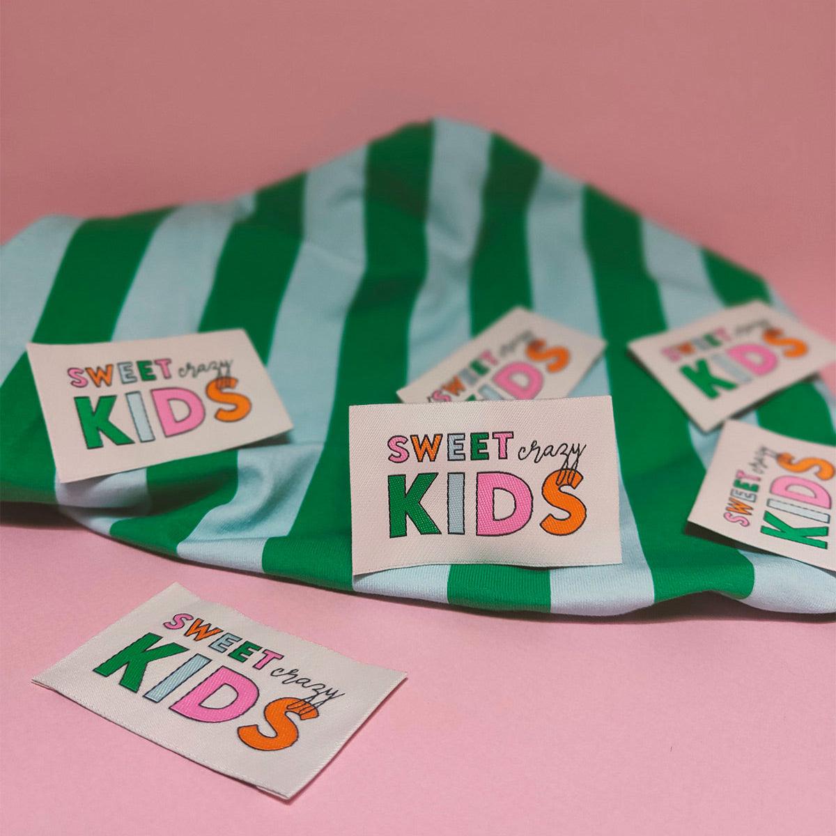 Set of 6 woven labels - Sweet Kids