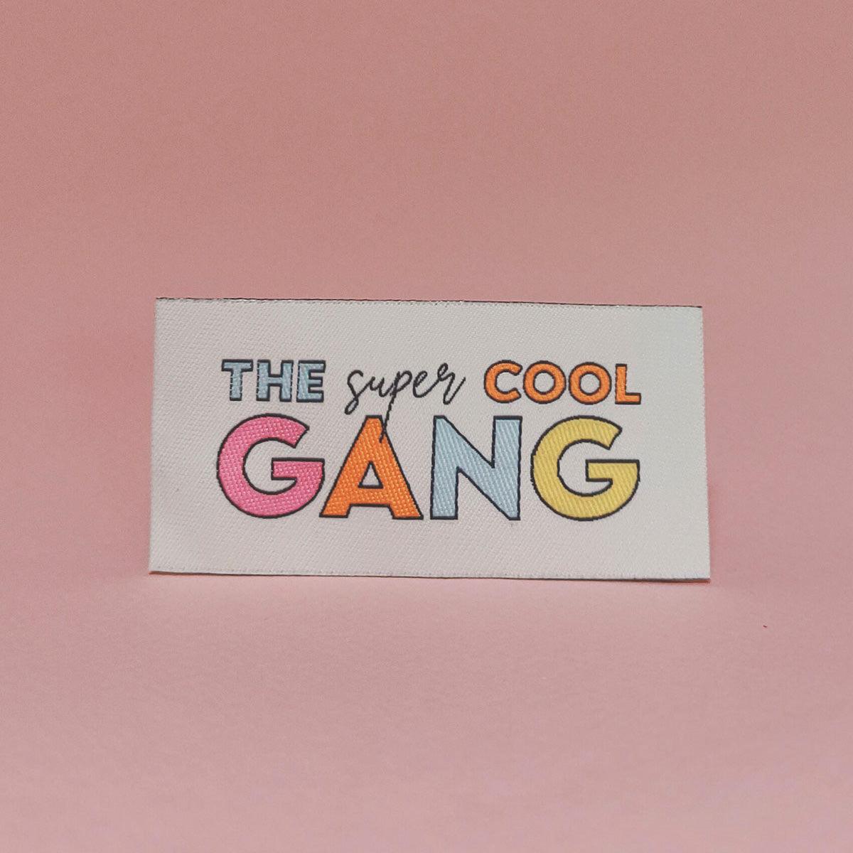 Set of 6 woven labels - The Super Cool Gang