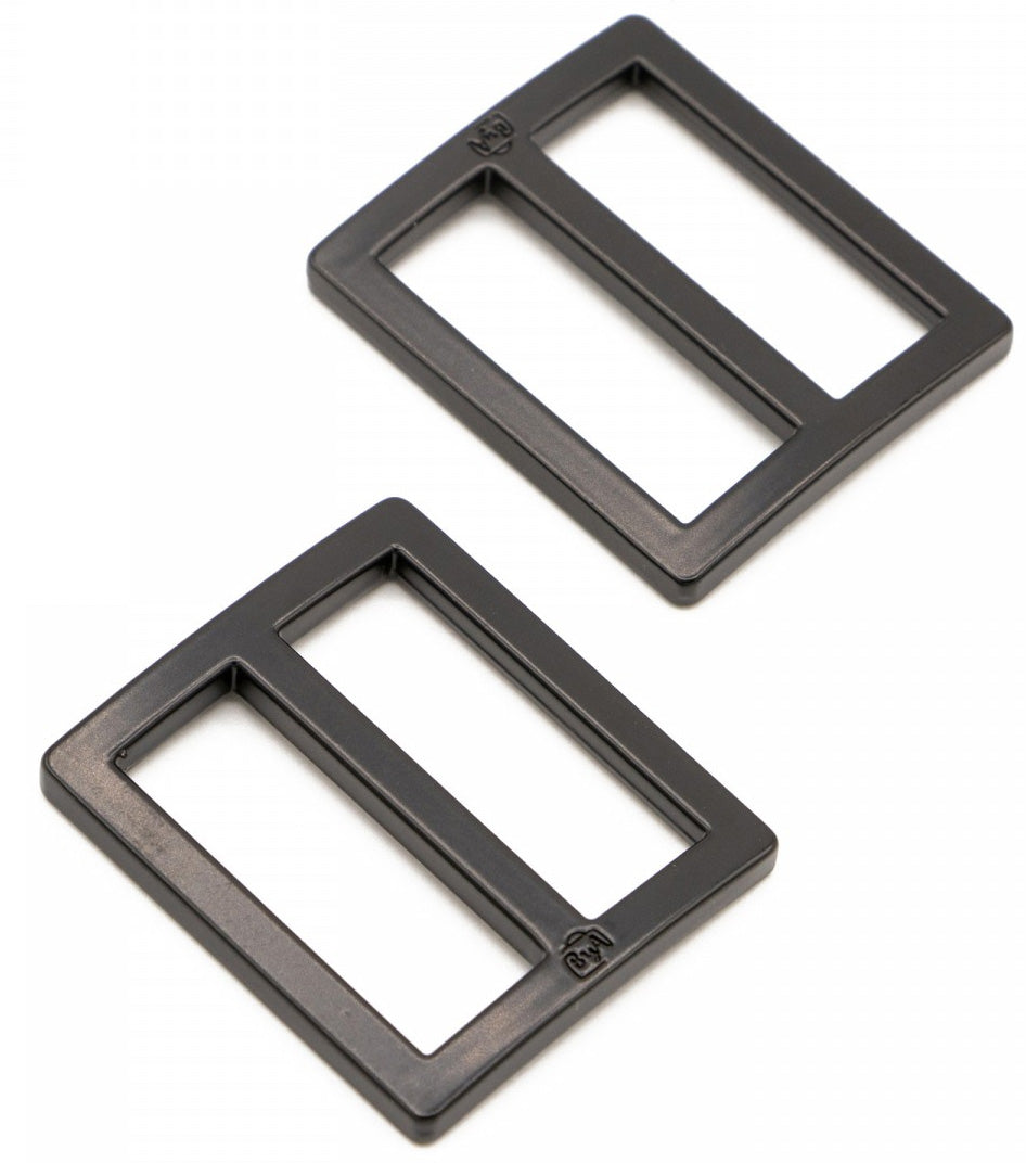 Set of 2 sliding loops 28 x 25 mm black