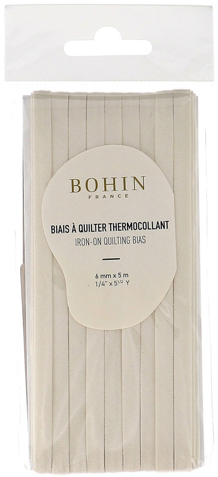 Biais à quilter thermocollant 6 mm x 5 m - Écru