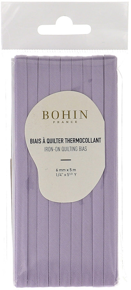 Biais à quilter thermocollant 6 mm x 5 m - Lilas