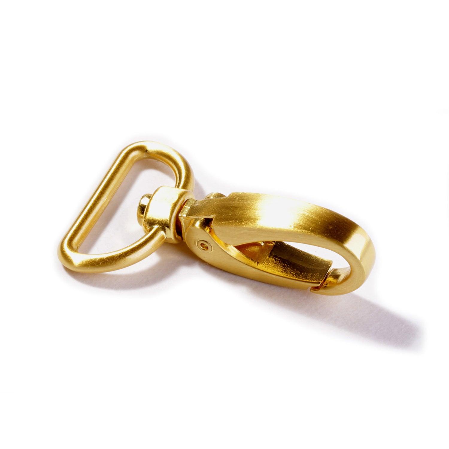 25 mm metal carabiner - gold