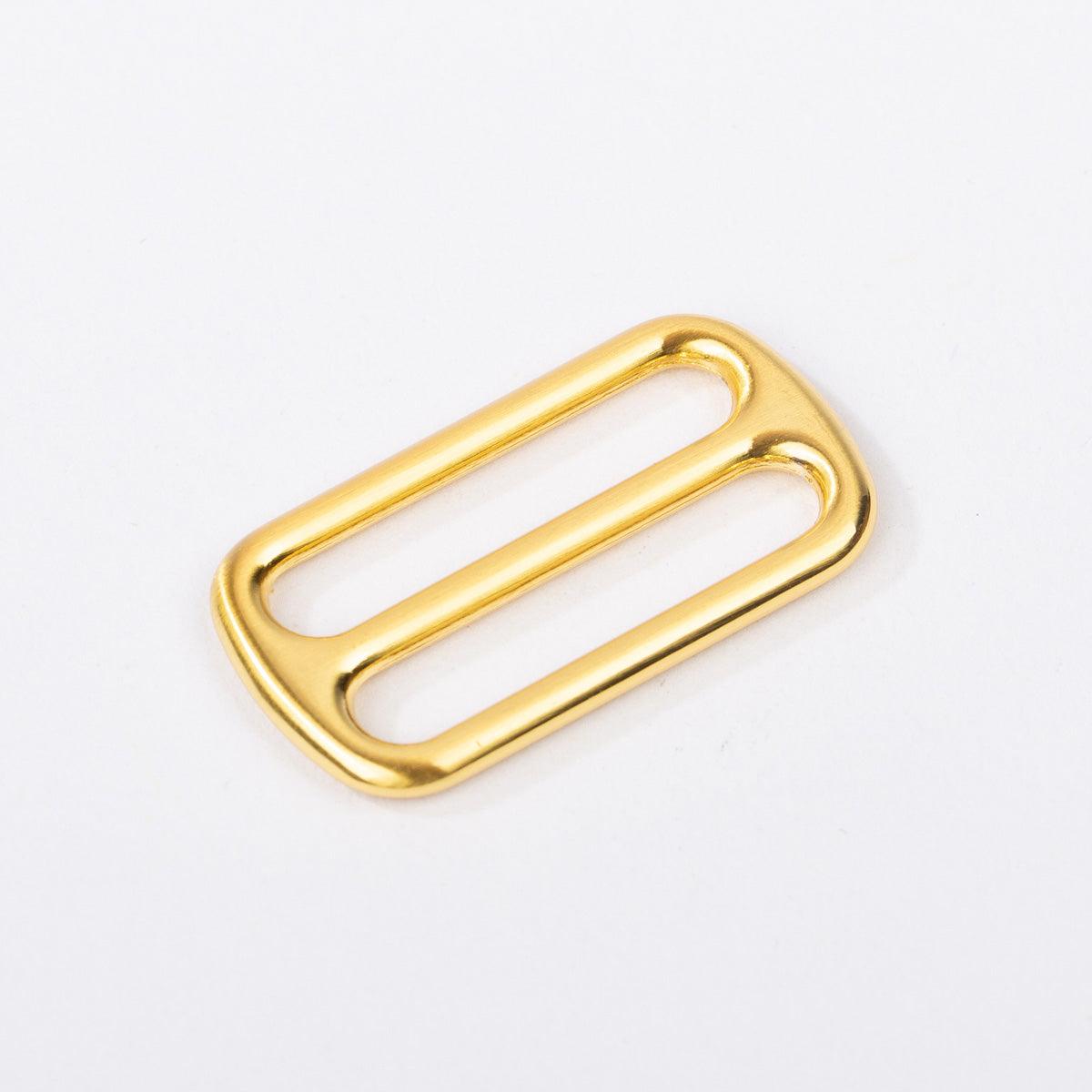 Metal sliding loop - gold 25 mm