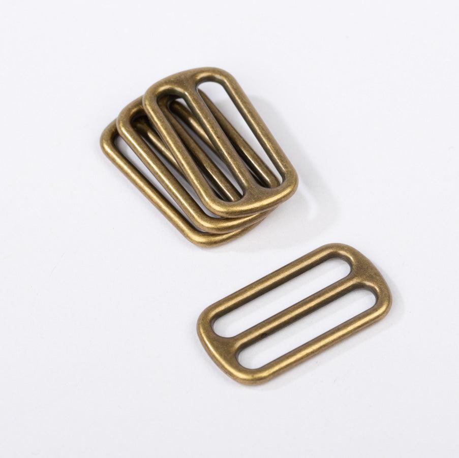 Metal sliding loop - Bronze 25 mm