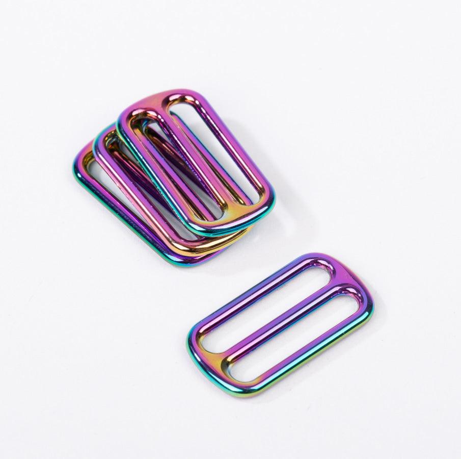 Metal sliding loop - 25 mm Rainbow