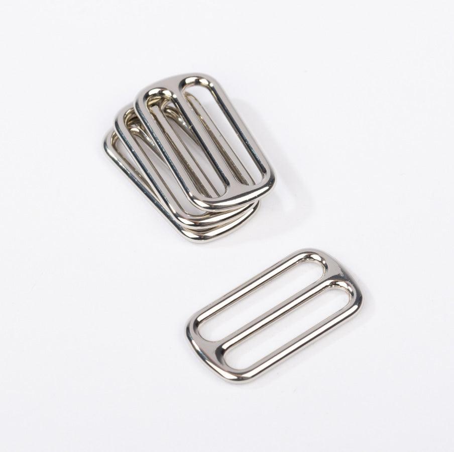 Metal sliding loop - Silver 25 mm