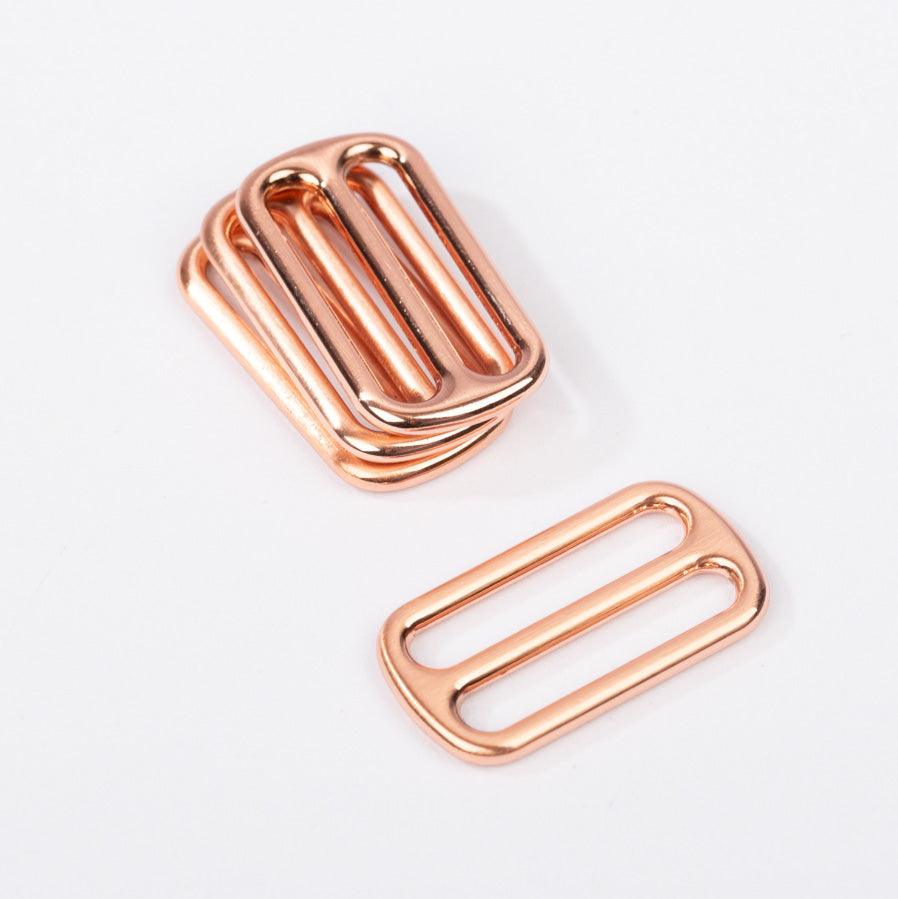 Metal sliding loop - 40 mm pink gold