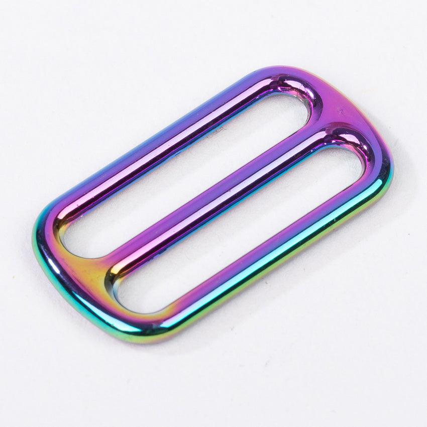 Metal sliding loop - Rainbow 40 mm