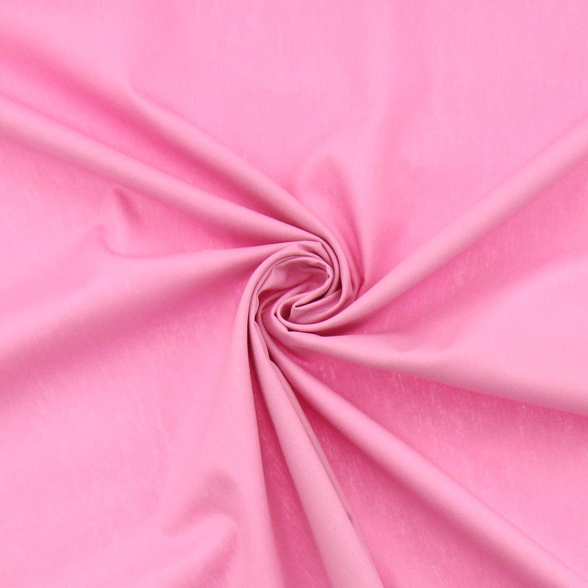 Cotton poplin fabric - Rose