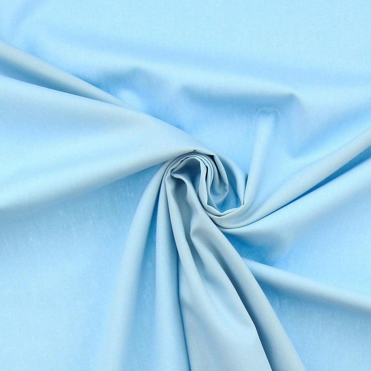 Cotton poplin fabric - light blue