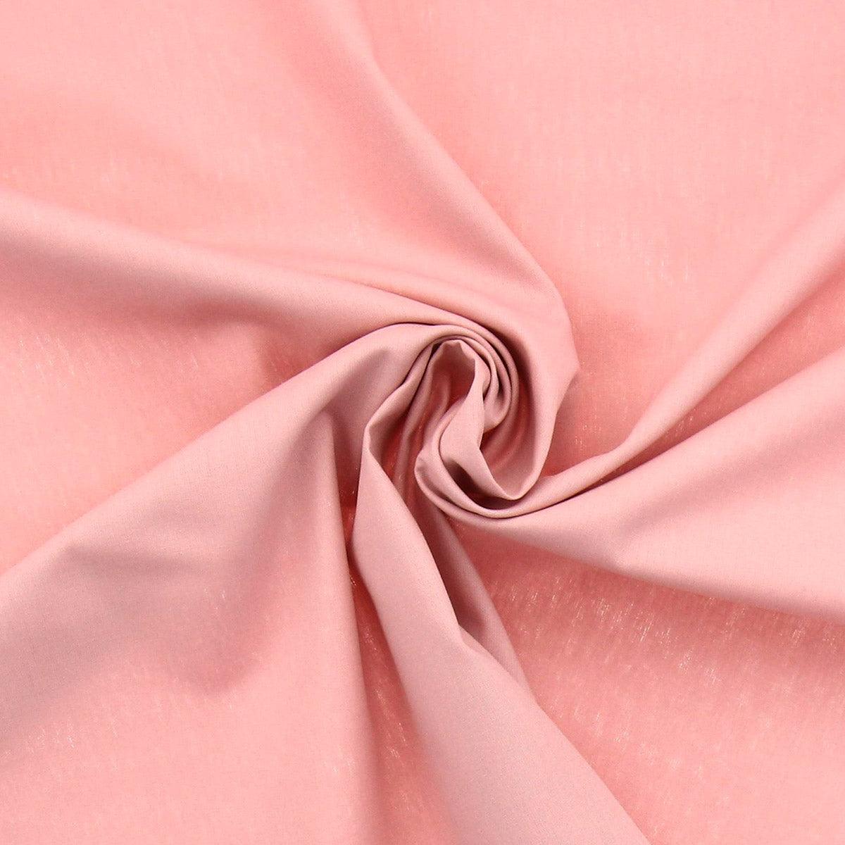 Cotton poplin fabric - Salmon