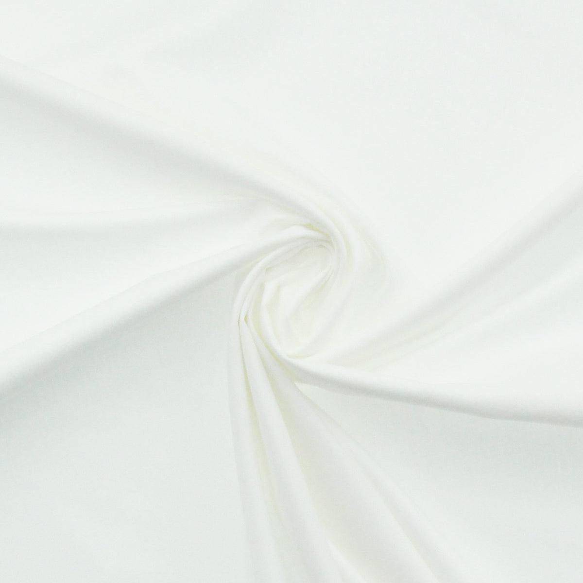 Cotton poplin fabric - natural white