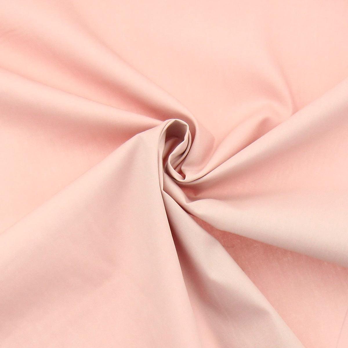 Cotton poplin fabric - Dragé pink