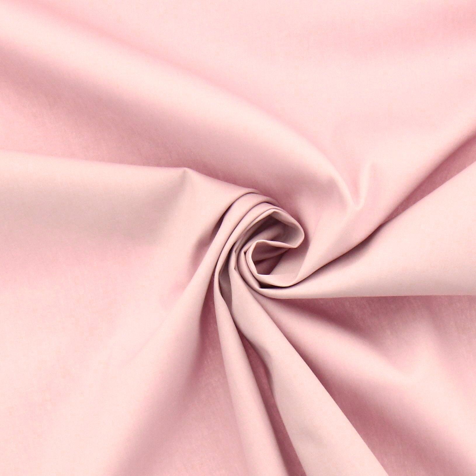 Cotton poplin fabric - washed pink