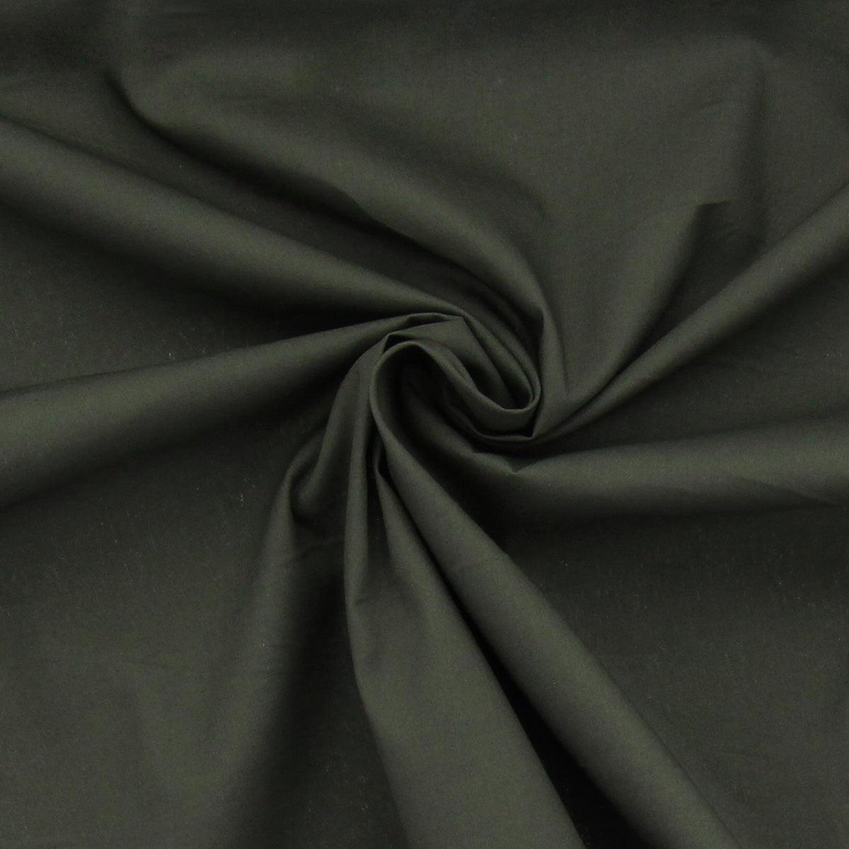 Cotton poplin fabric - khaki