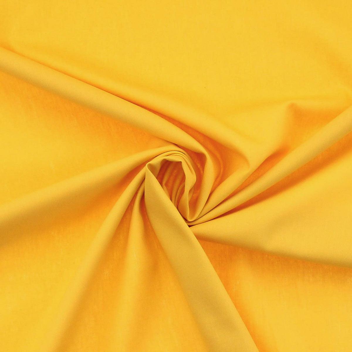 Cotton poplin fabric - Yellow