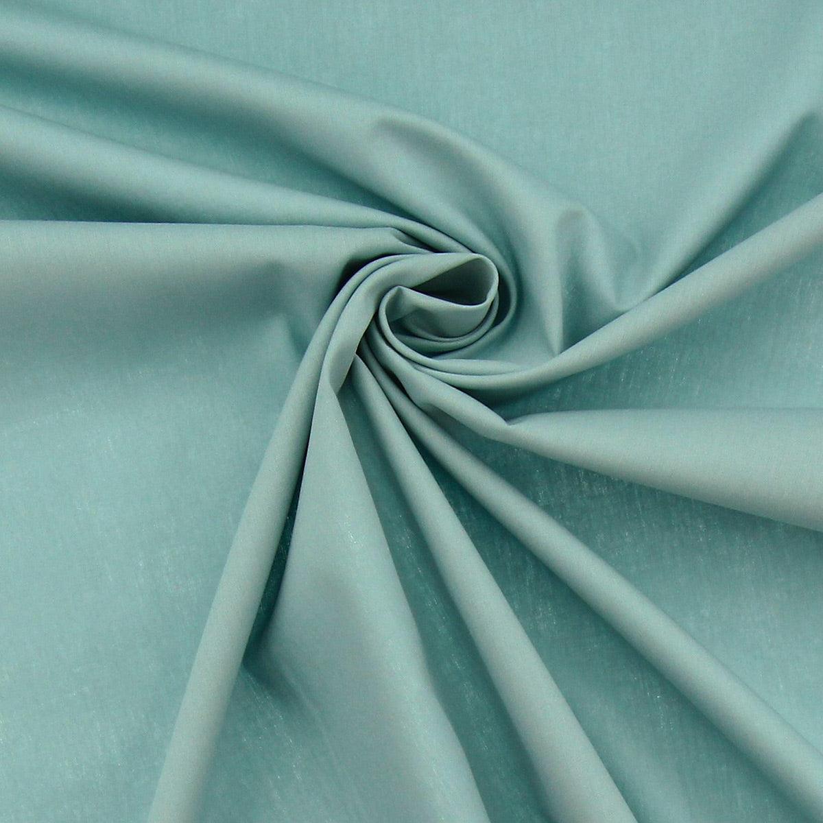 Cotton poplin fabric - glacier blue