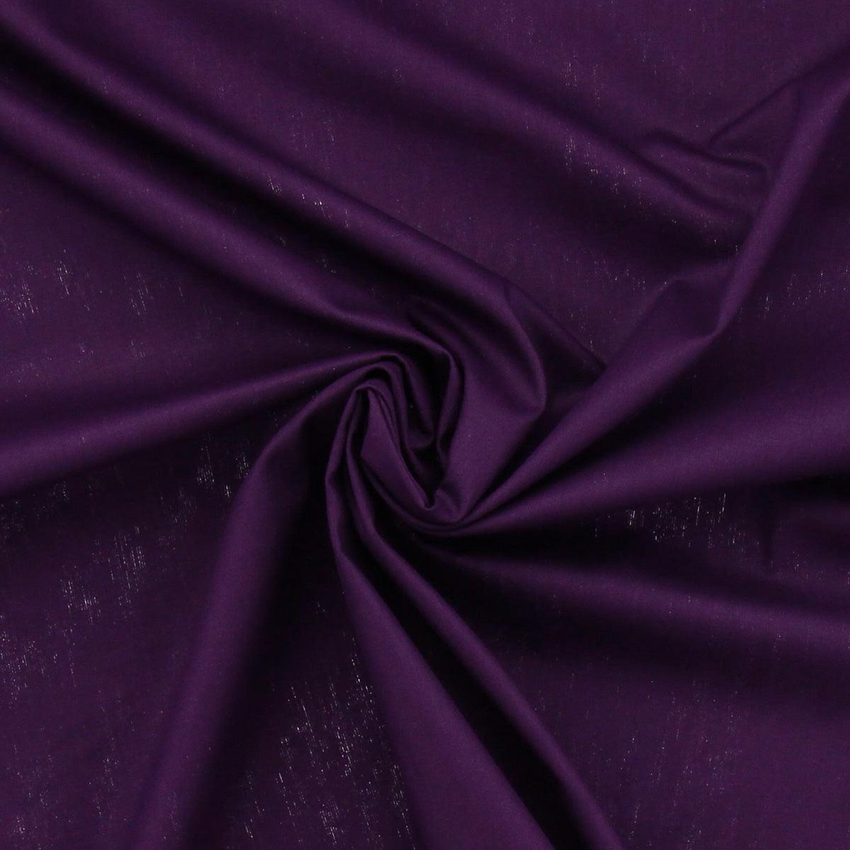 Cotton poplin fabric - Violet