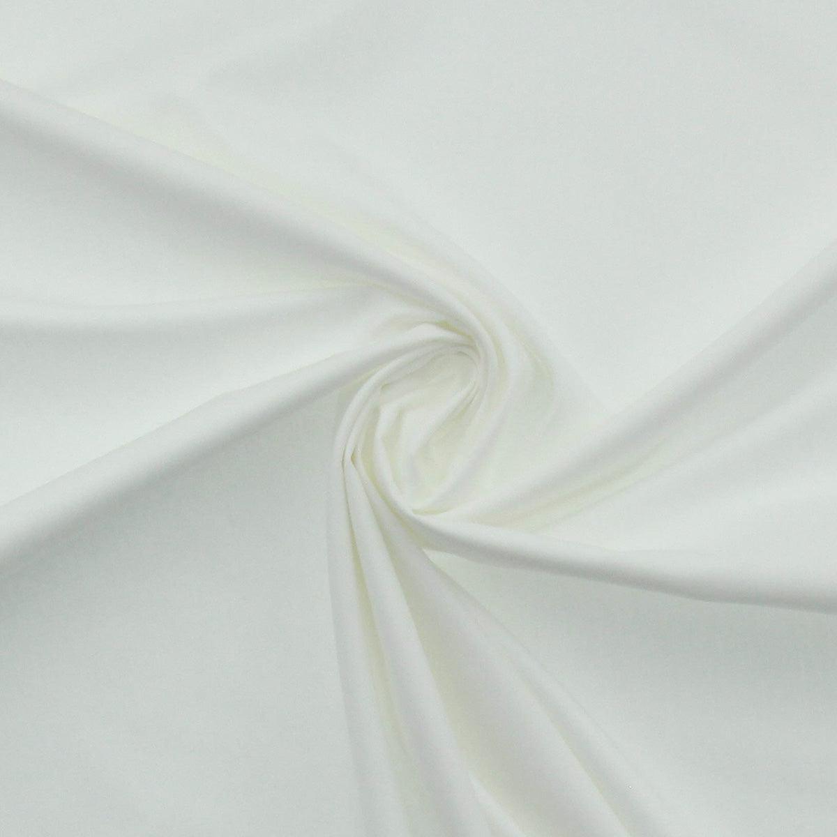 Cotton poplin fabric - ecru