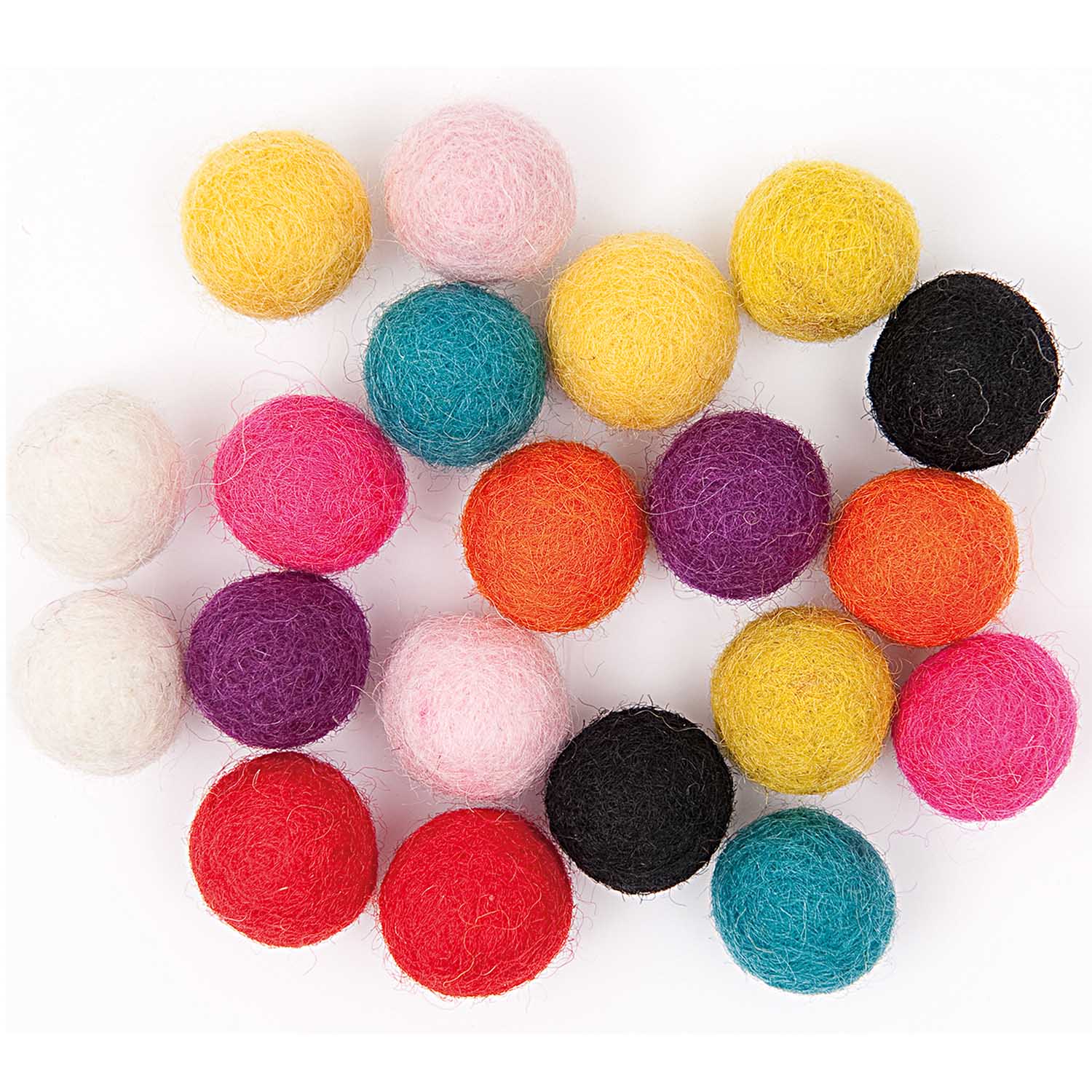 Boules en feutre - Mixte multicolore