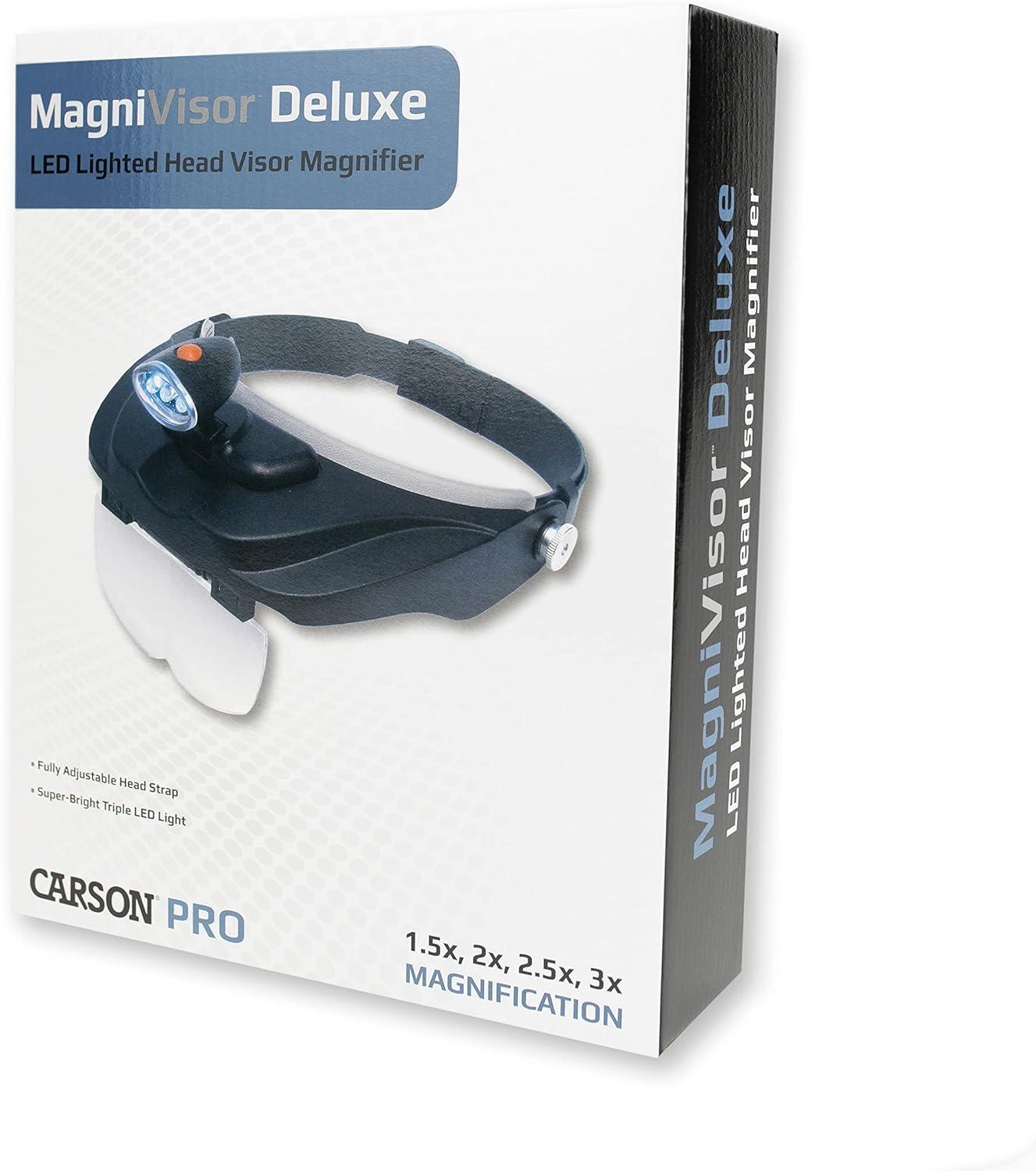 Lampe loupe serre-tête Magnivisor Deluxe Carson Optical