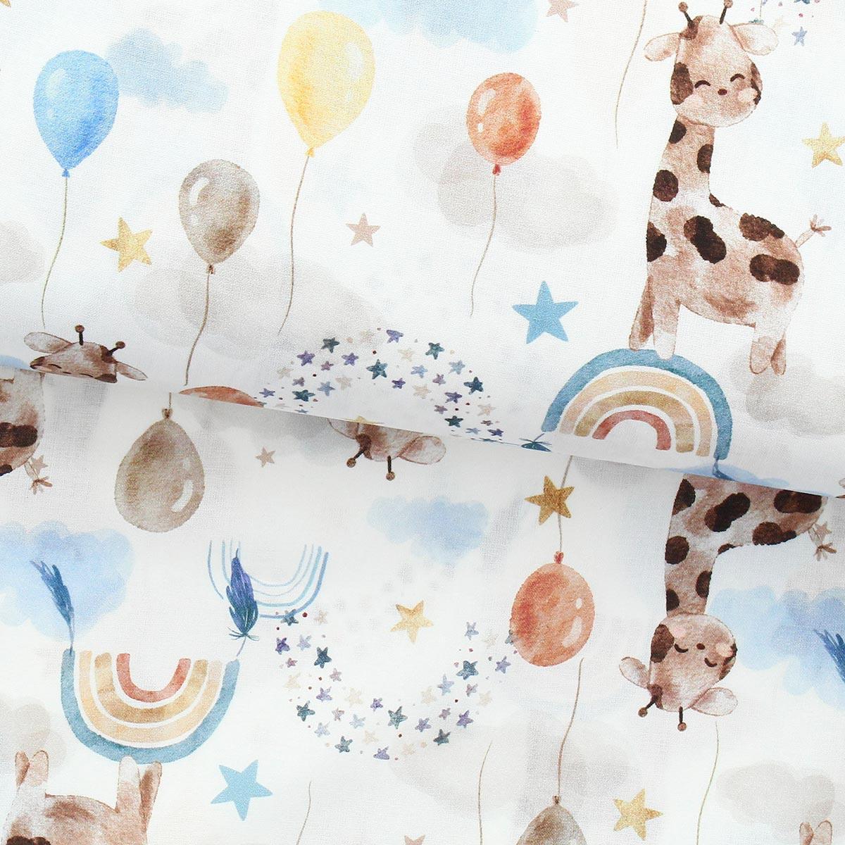 Cotton poplin fabric - Giraffe