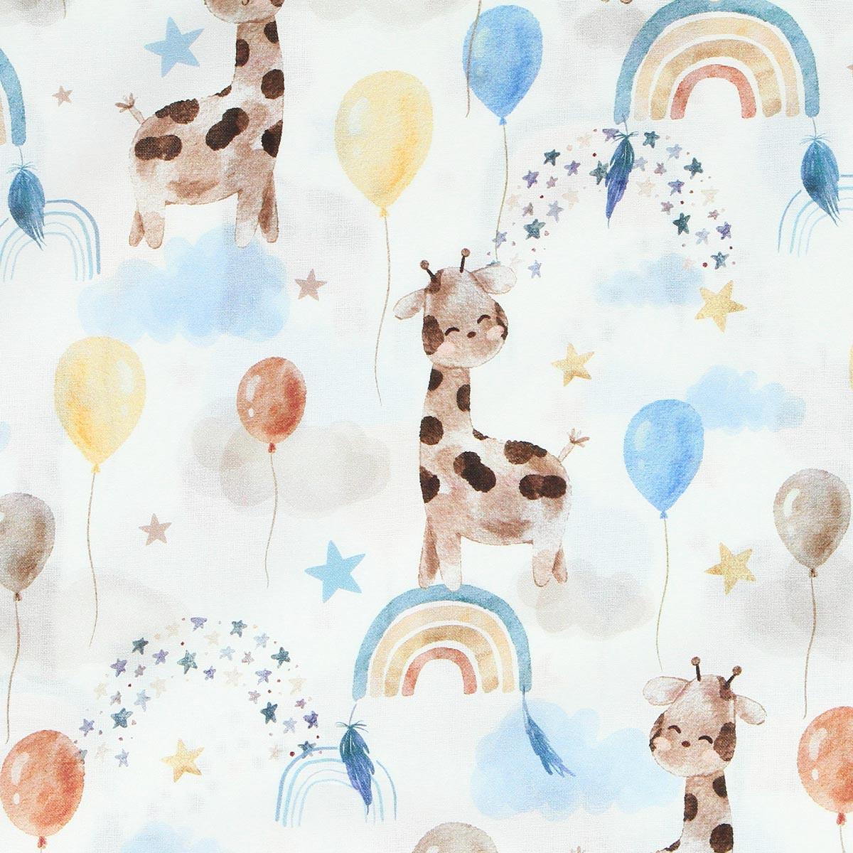 Cotton poplin fabric - Giraffe