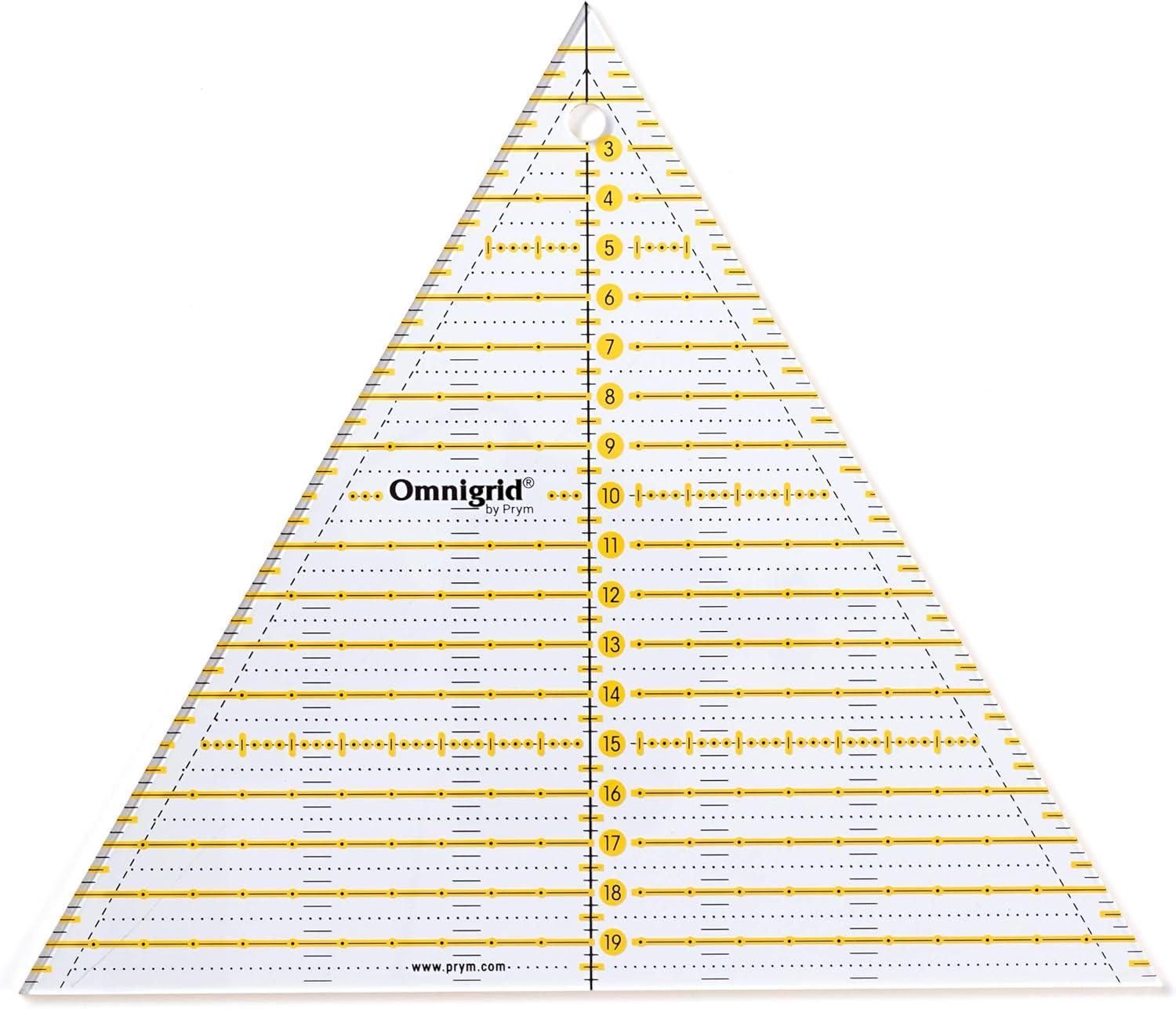 Patchwork -Regel Omnigrid Dreieck 60 ° 20 cm