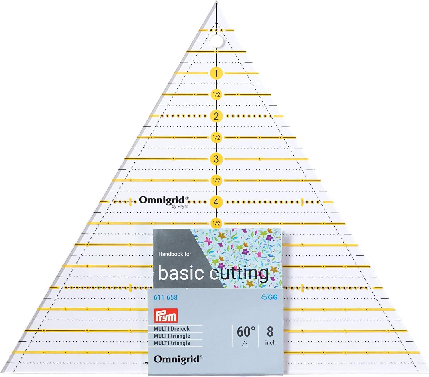 Règle patchwork Omnigrid triangle 60° 8 inch