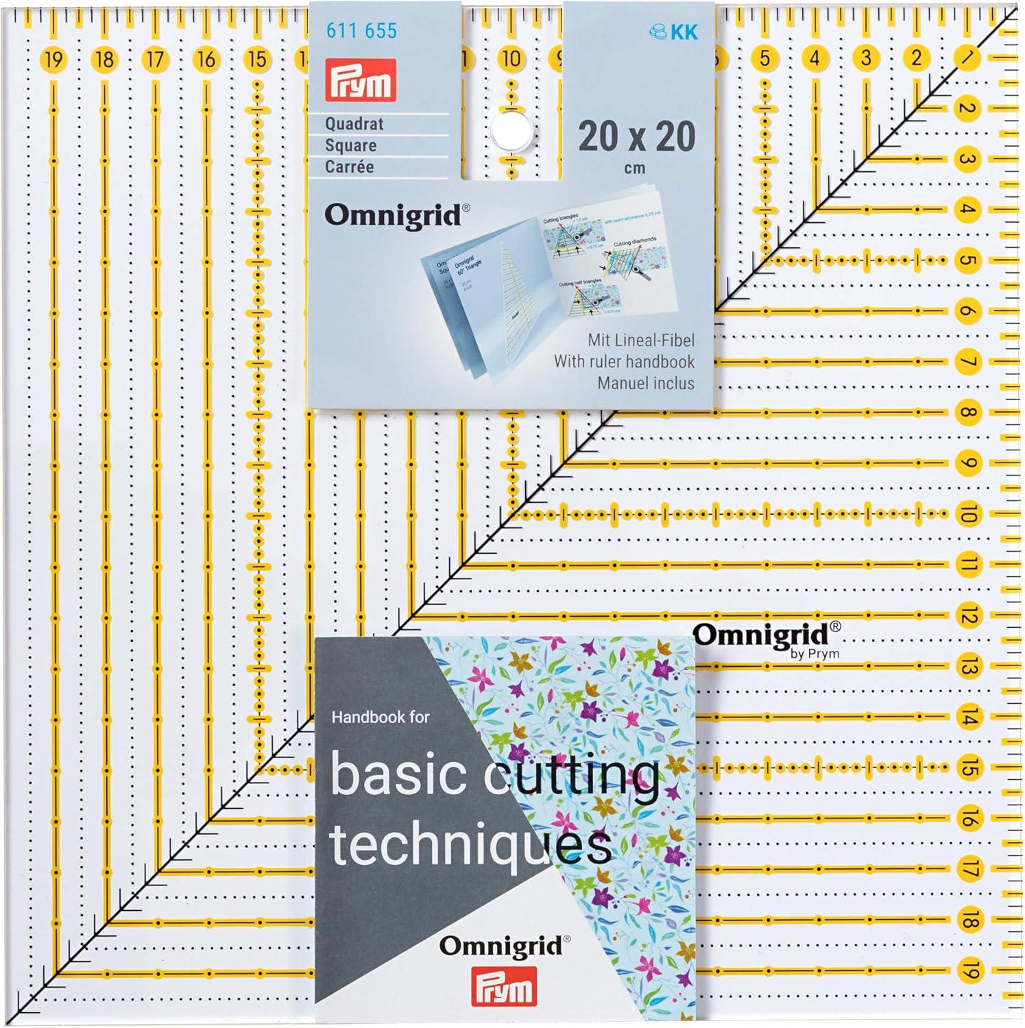 Patchwork -Regel Omnigrid Square 20 x 20 cm