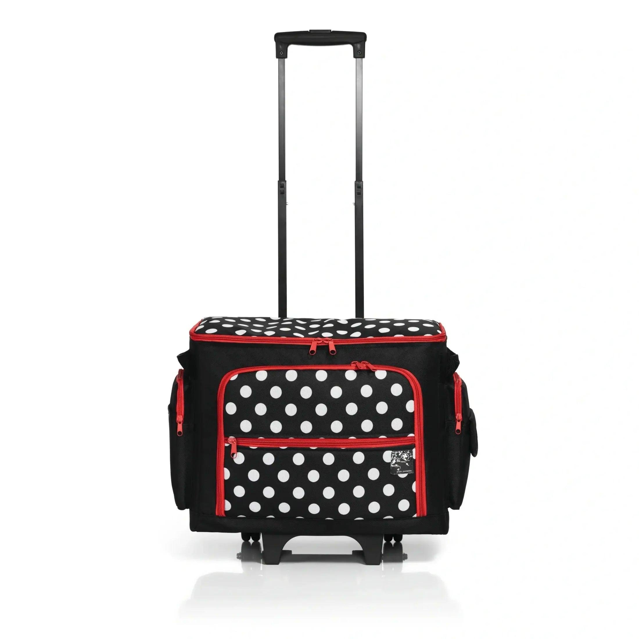 Trolley suitcase for sewing machine - Polka Dots