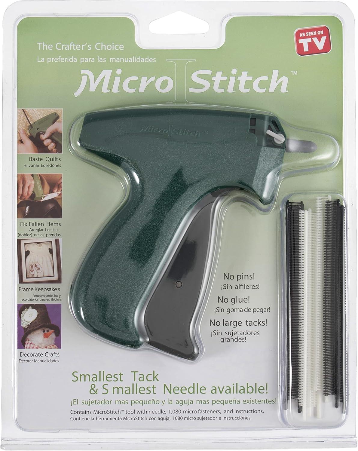 Building gun kit with microstitch staples