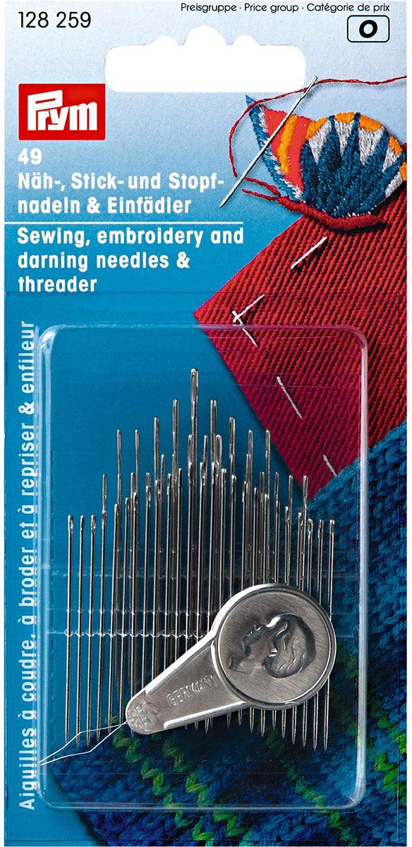 Assortment of 49 sewing needles, embroidery and overcome