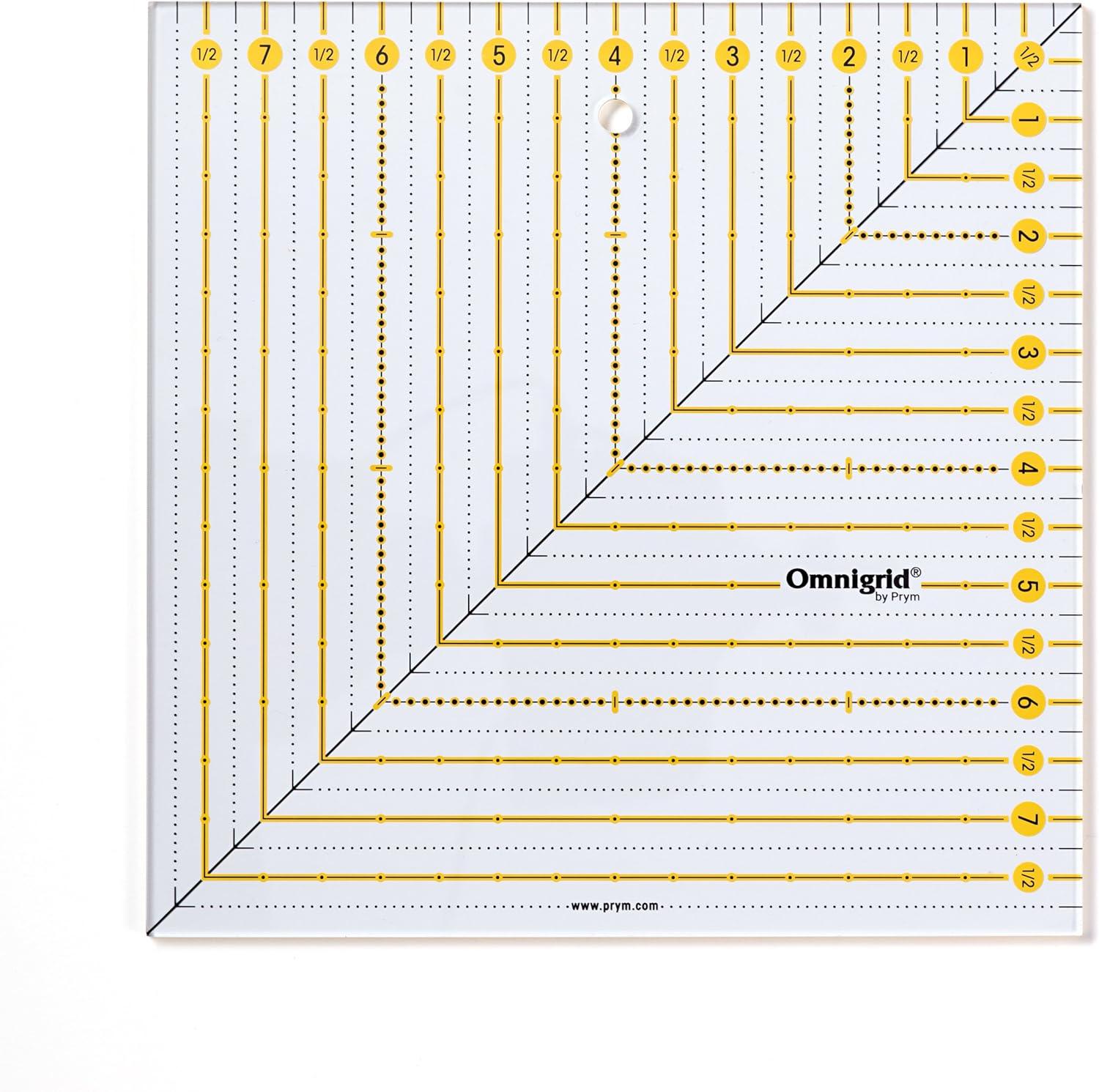 Patchwork rule omnigrid square 8 x 8 inch
