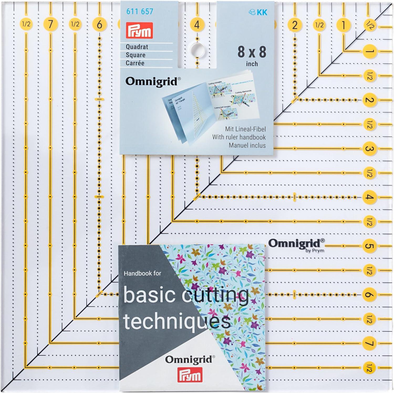 Patchwork rule omnigrid square 8 x 8 inch