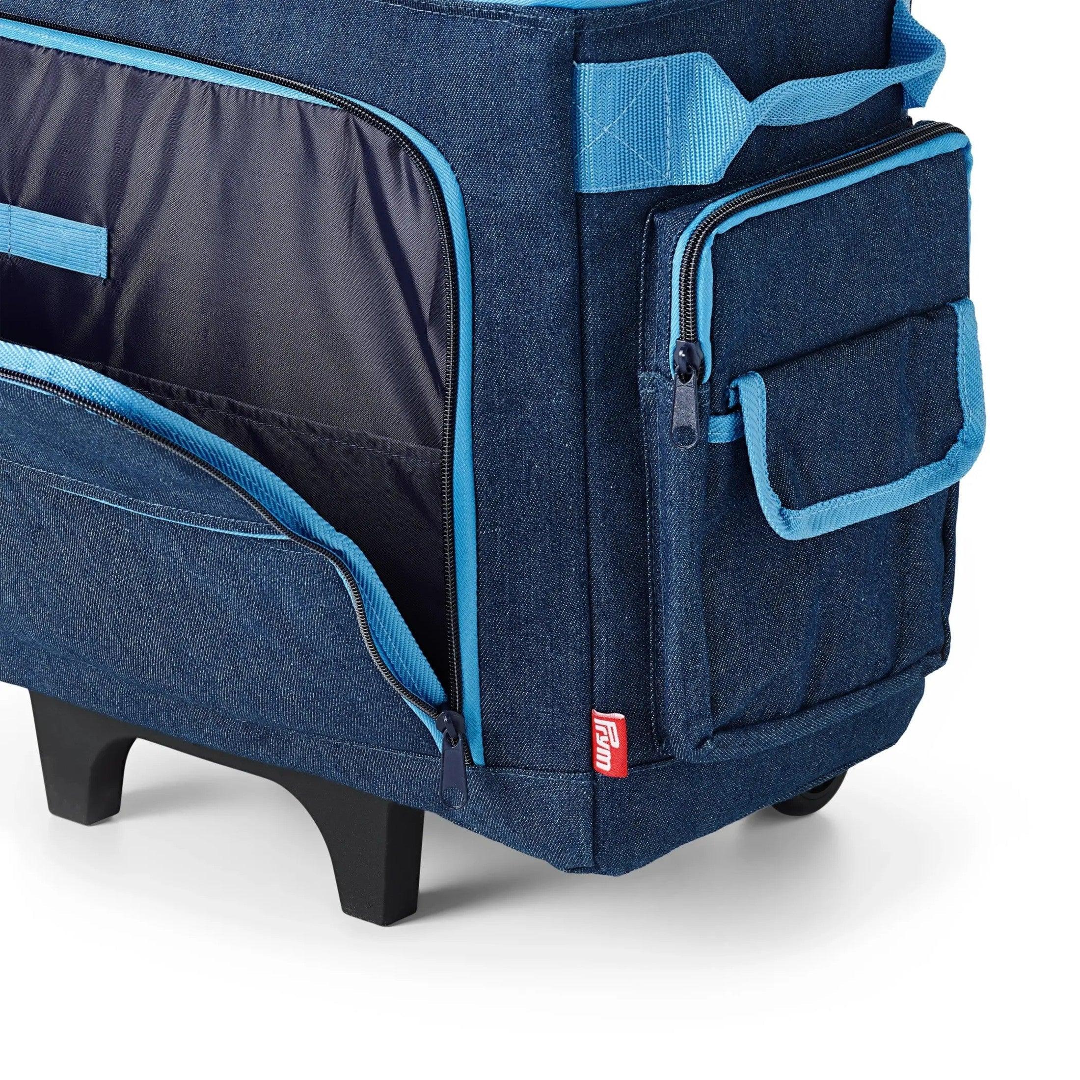 Trolley suitcase for sewing machine - Jeans blue