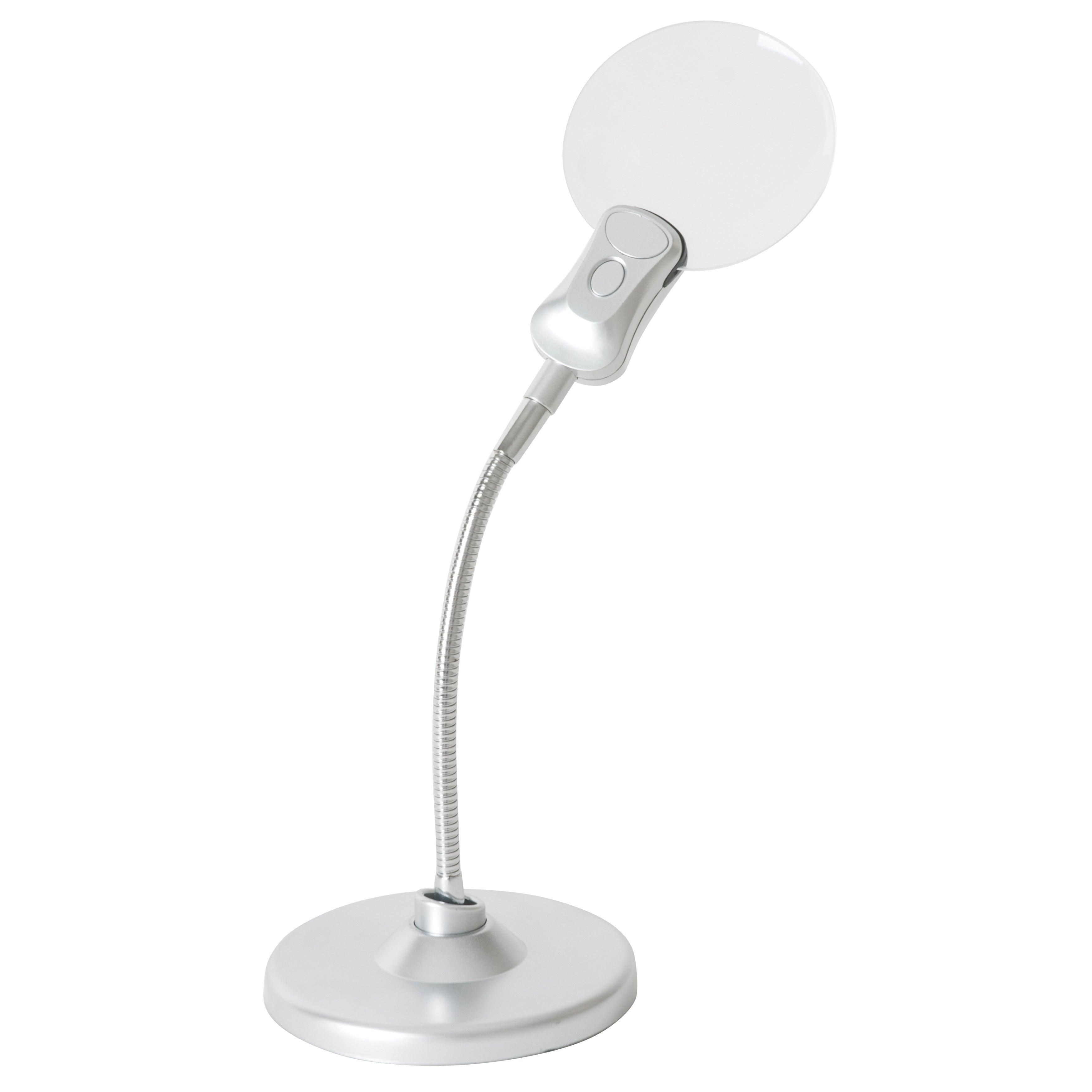 Table magnifying glass with Purelite LED lighting