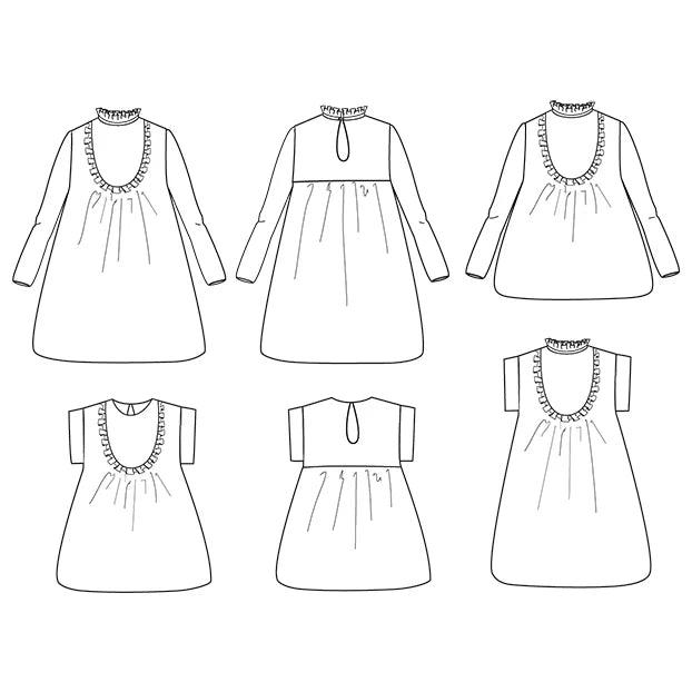 Dress pattern, blouse or Ida mum - ikatee t -shirt