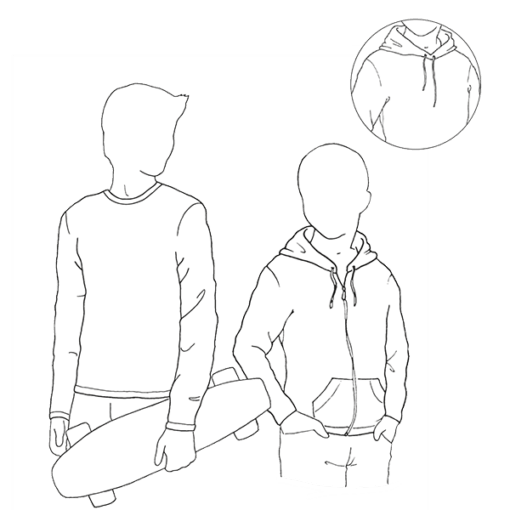 Boy's sweatshirt pattern the relaxed junior - the BG