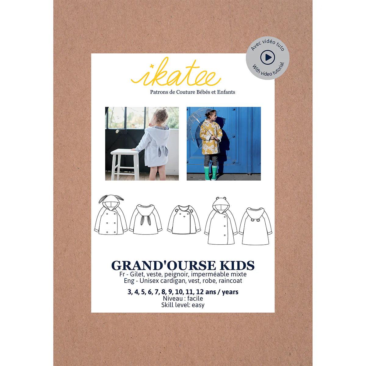 Vest pattern, jacket, bathrobe and waterproof Large Bear - Ikatee