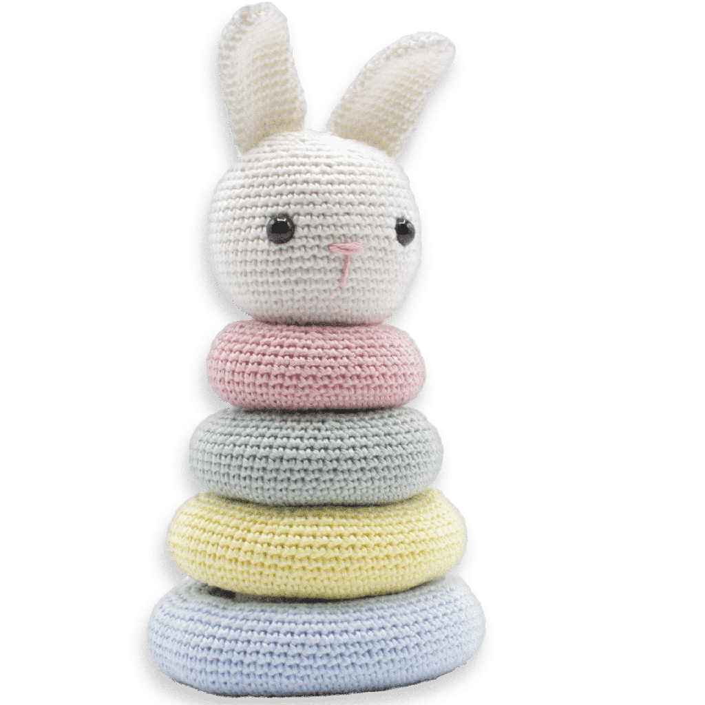 Kit crochet - Jouet lapin empilable