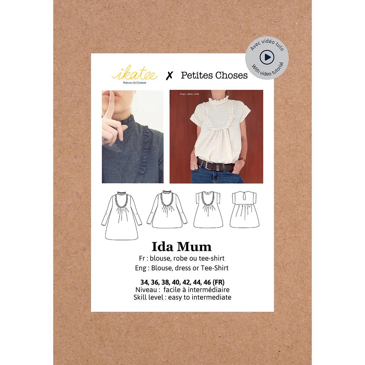 Dress pattern, blouse or Ida mum - ikatee t -shirt