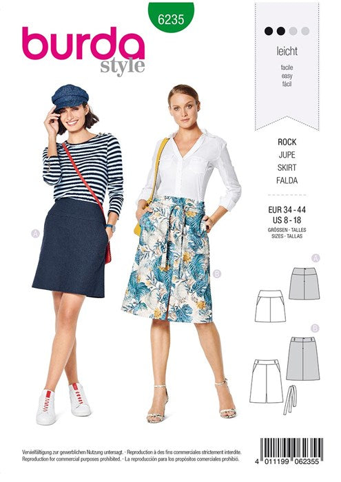 Skirt pattern - Burda 6235