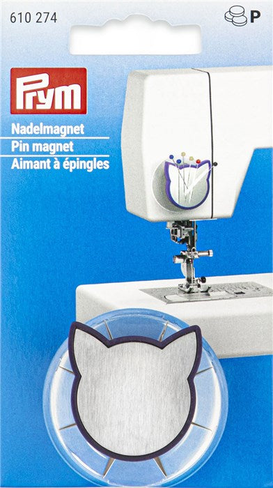 Suction cup with cat magnet for sewing machines