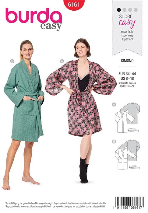 Patron de kimono - Burda 6161