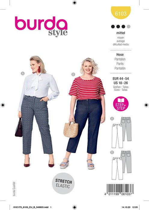 Pants pattern - Burda 6103