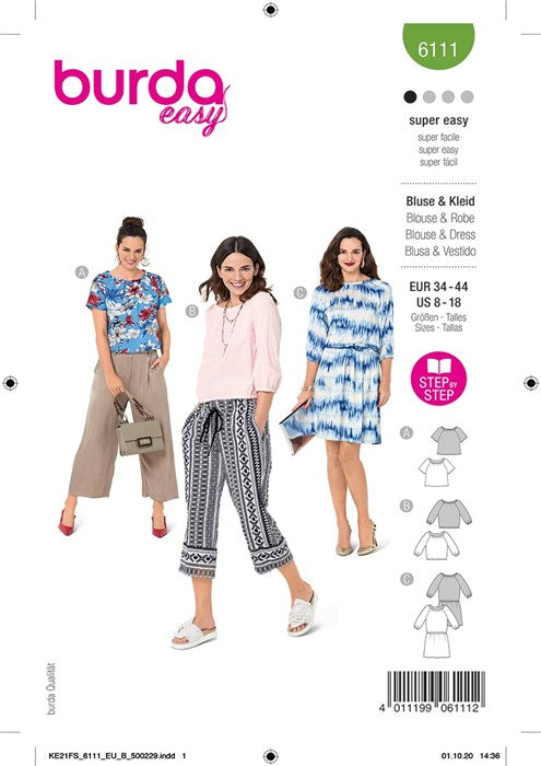 Bluse Boss - Burda 6111