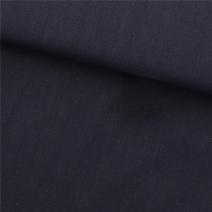 Sashiko Uni Olympus cotton fabric - navy blue