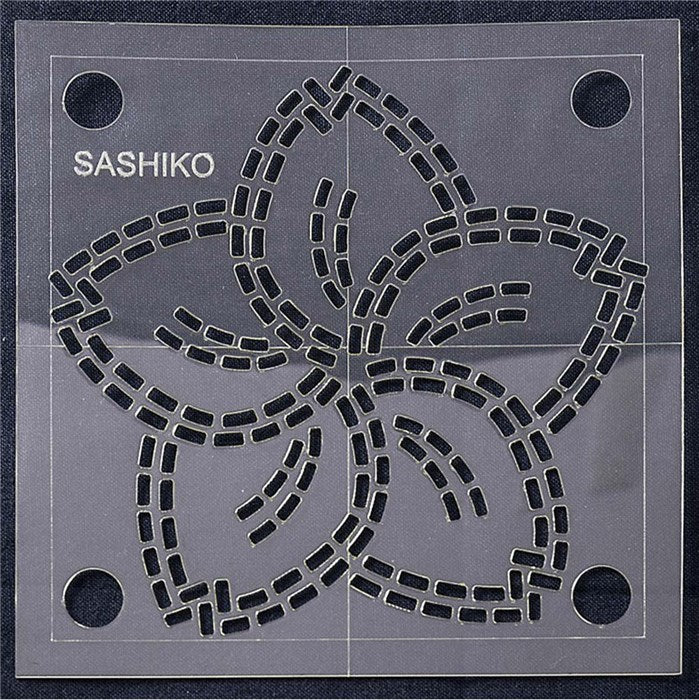 Gabarit pour sashiko - Fleur de cerisier