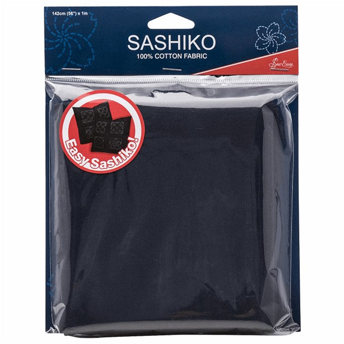 Sashiko fabric - dark navy